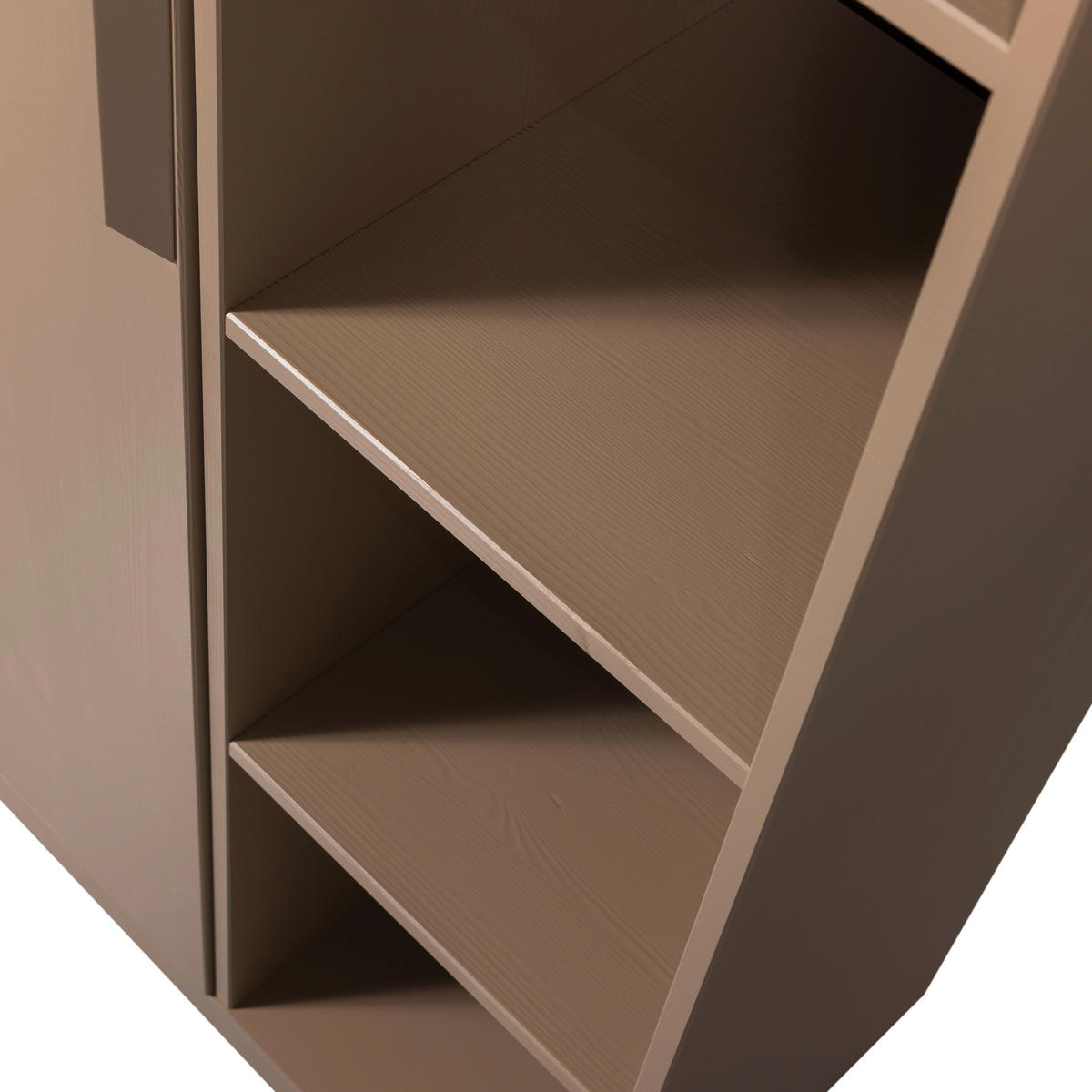 GARDEROBENSCHRANK Lowen  in 100/221/44 cm  - Schlammfarben, Design, Holz/Holzwerkstoff (100/221/44cm) - Livetastic
