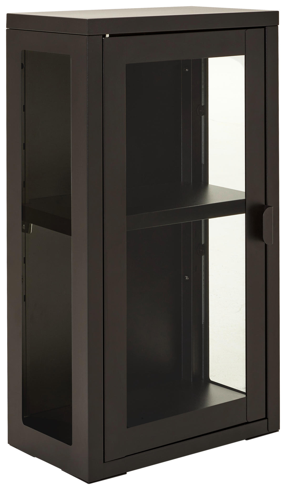 HÄNGEVITRINE in Schwarz  - Schwarz, Design, Glas/Metall (32/57/18cm) - Xora