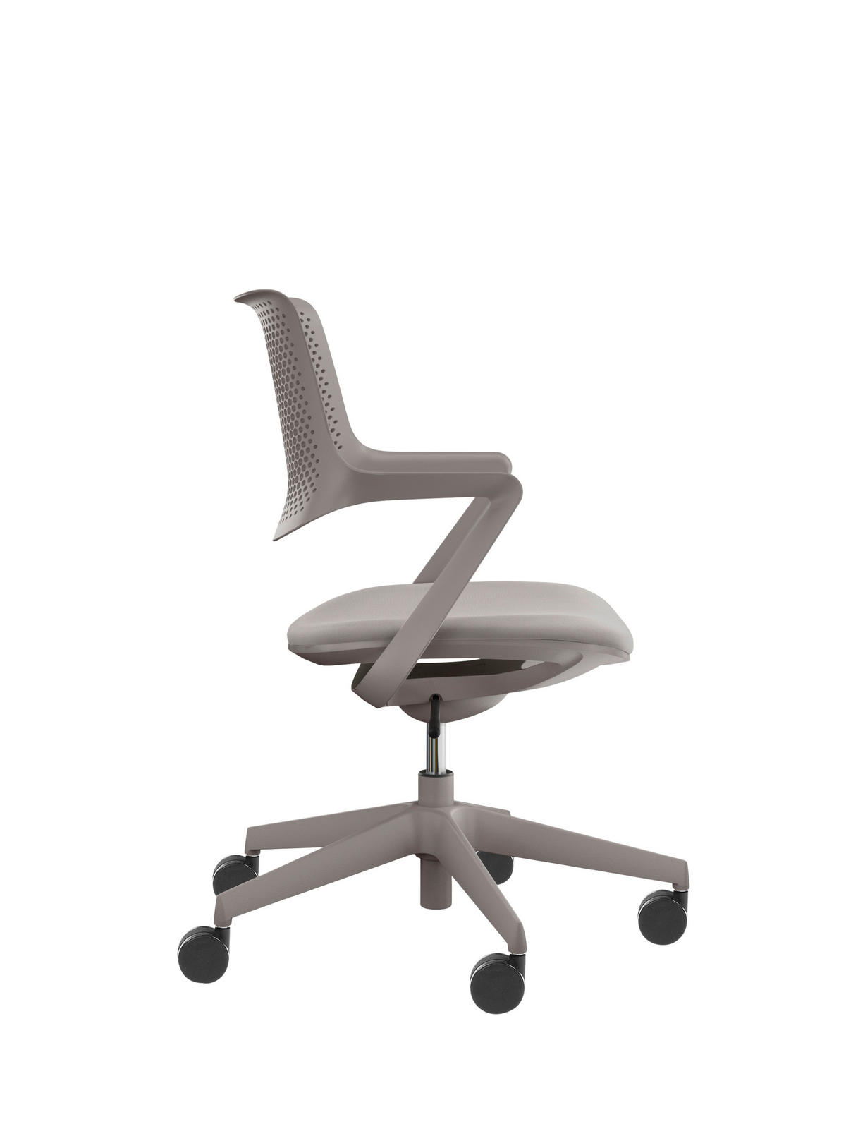SNURRSTOL  i taupe  - taupe, Design, textil/plast (59/85-95/49cm) - Voleo
