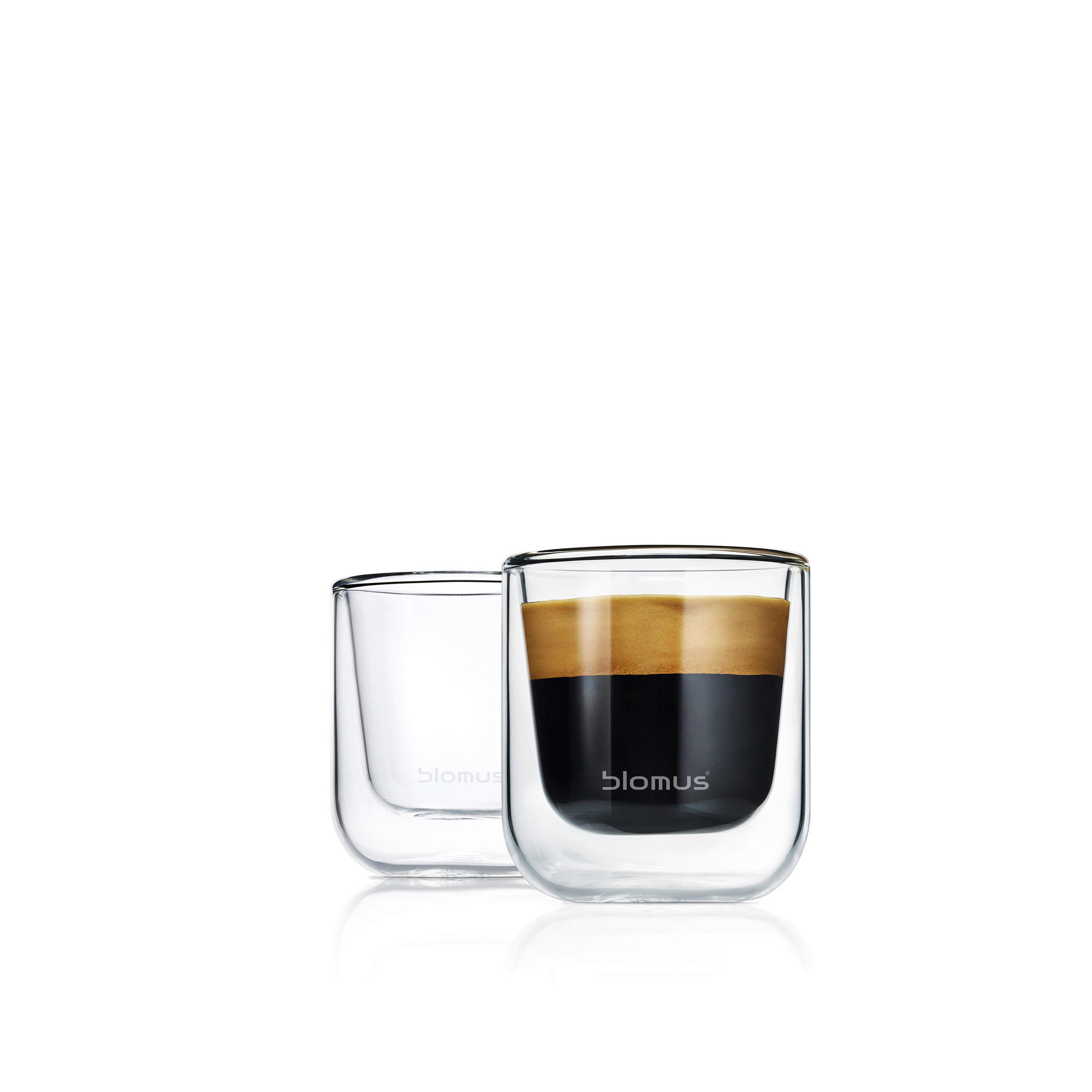 GLÄSERSET 2-teilig - Design, Glas (5,8/6,6cm) - Blomus