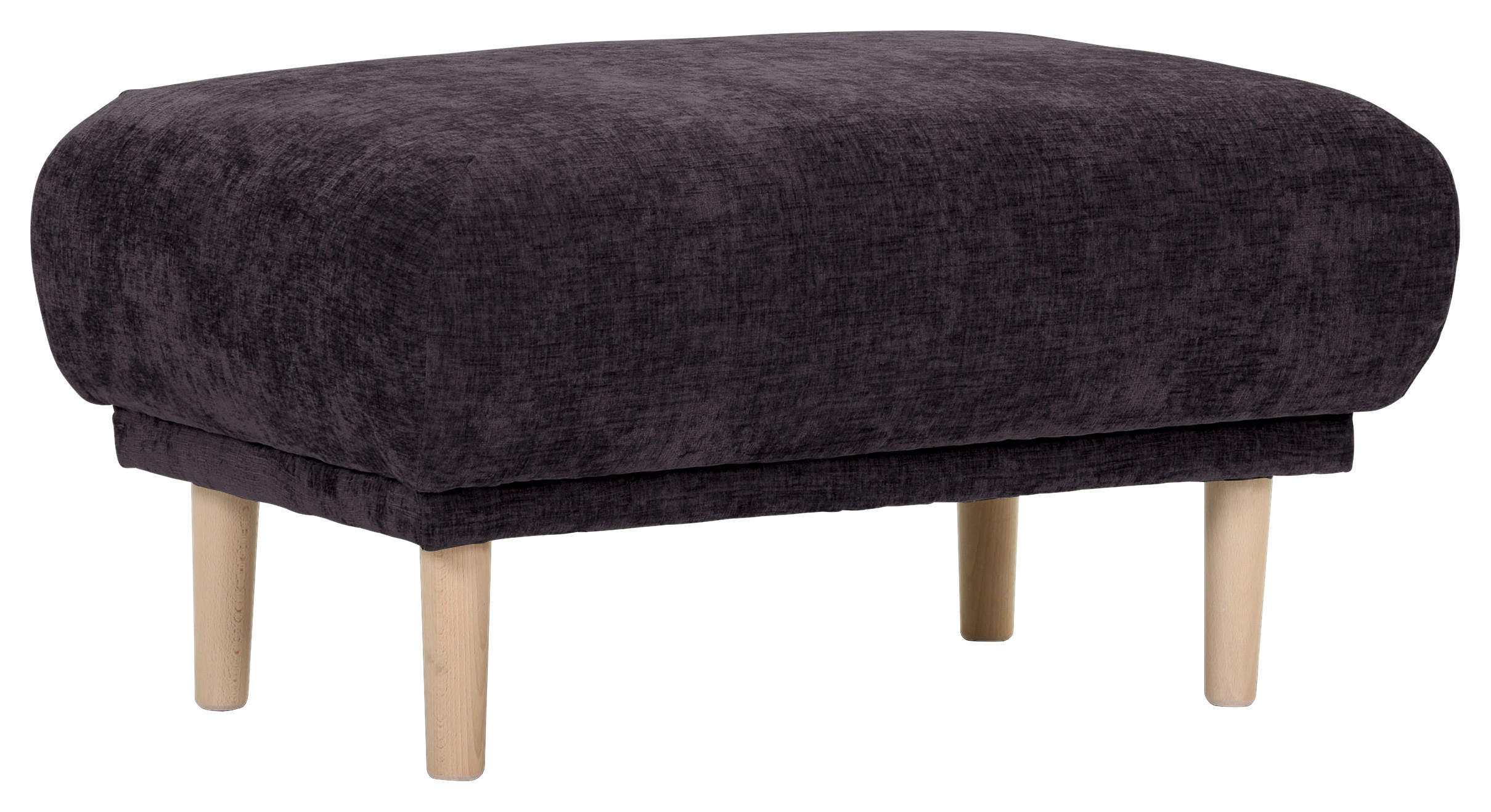 HOCKER Flachgewebe Dunkelgrau  - Dunkelgrau, KONVENTIONELL, Holz/Textil (88/49/62cm) - Carryhome