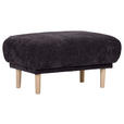 HOCKER Flachgewebe Dunkelgrau  - Dunkelgrau, KONVENTIONELL, Holz/Textil (88/49/62cm) - Carryhome