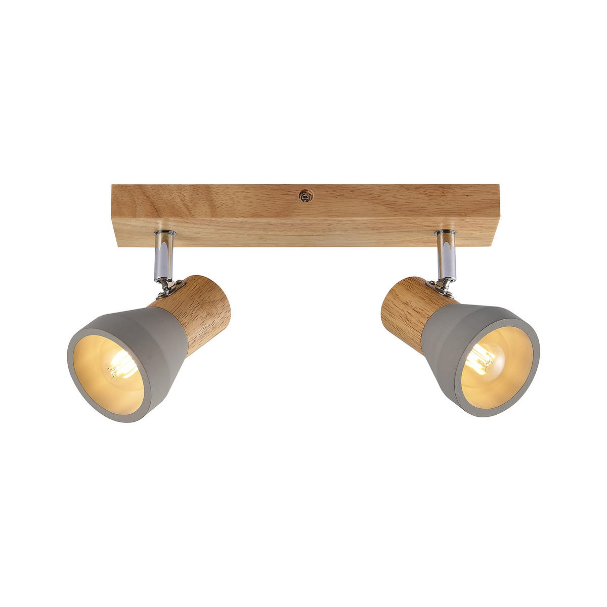 STRAHLER Alina 37/7,2/12,3 cm  - Eschefarben/Grau, Natur, Holz/Stein (37/7,2/12,3cm) - Novel