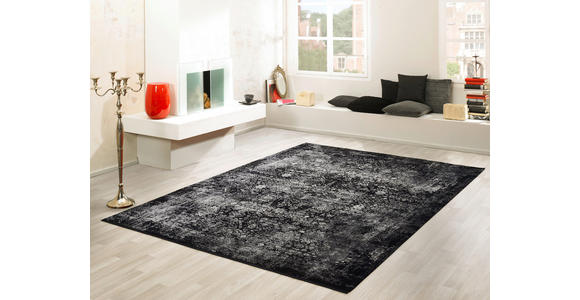 WEBTEPPICH 67/130 cm Calais Grau, Schwarz  - Schwarz/Grau, Design, Textil (67/130cm) - Dieter Knoll