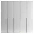 DREHTÜRENSCHRANK  in Weiß  - Schwarz/Weiß, MODERN, Holzwerkstoff/Kunststoff (225/225/52cm) - Carryhome