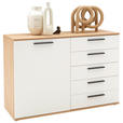 SIDEBOARD 120/82,2/46 cm  - Eichefarben/Anthrazit, Design, Holz/Holzwerkstoff (120/82,2/46cm) - Dieter Knoll