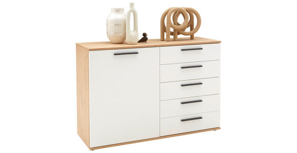 SIDEBOARD 120/82,2/46 cm  - Eichefarben/Anthrazit, Design, Holz/Holzwerkstoff (120/82,2/46cm) - Dieter Knoll