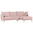 WOHNLANDSCHAFT in Textil Rosa - Naturfarben/Rosa, Design, Holz/Textil (270/160cm) - Carryhome WOHNLANDSCHAFT in Textil Rosa - Naturfarben/Rosa, Design, Holz/Textil (270/160cm) - Carryhome