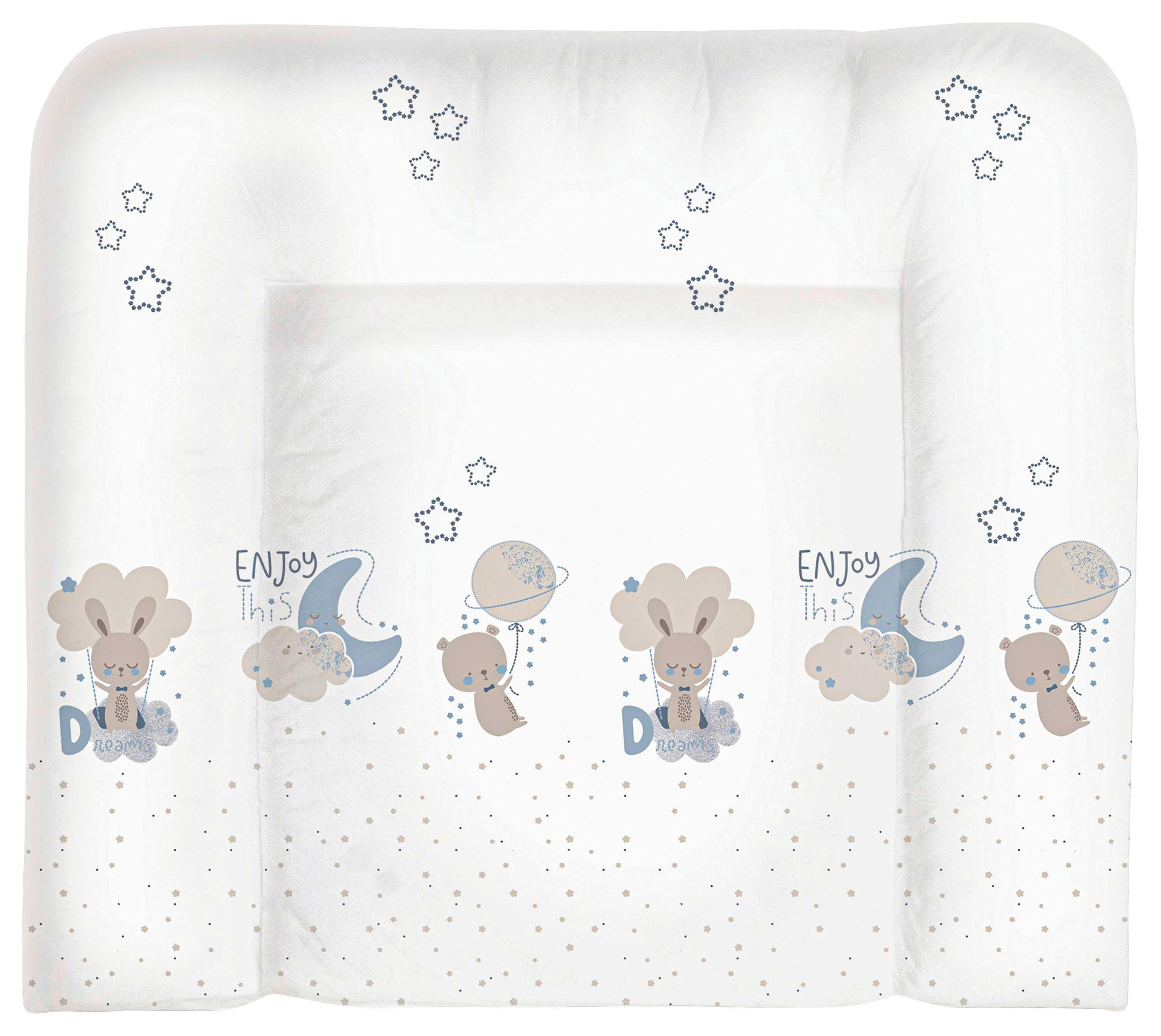 PODLOGA ZA PREVIJANJE  TIMMY BLUE  - bijela, Basics, tekstil (85/75cm) - Avelia