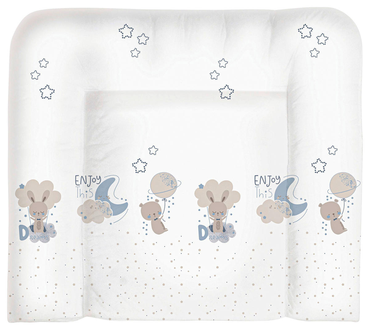 PODLOGA ZA PREVIJANJE  TIMMY BLUE  - bijela, Basics, tekstil (85/75cm) - Avelia