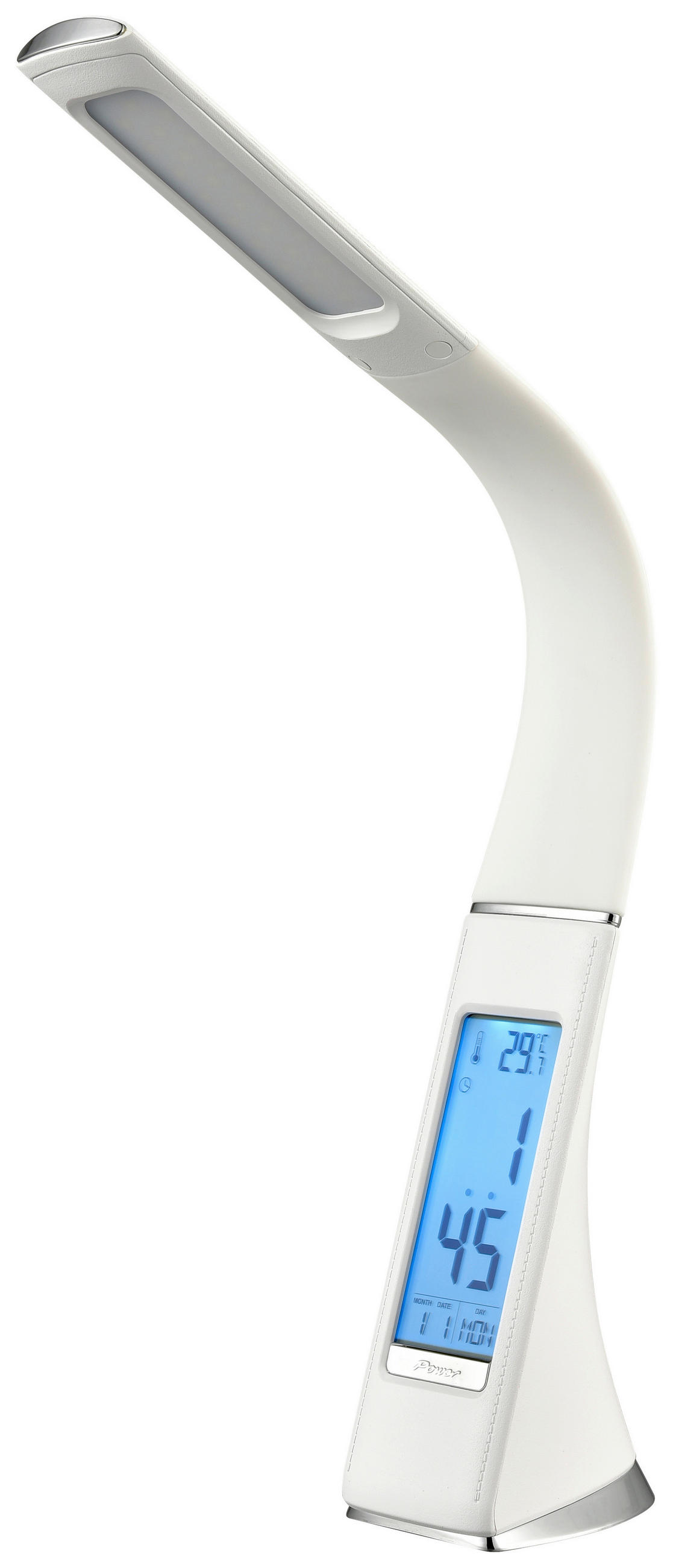 LED-Schreibtischlampe Uschi dimmbar Weiß, LED-Anzeige