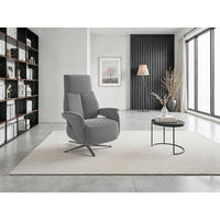 RELAXSESSEL Textil Anthrazit  - Anthrazit/Schwarz, Basics, Textil/Metall (75/115/85cm) - Sit & More