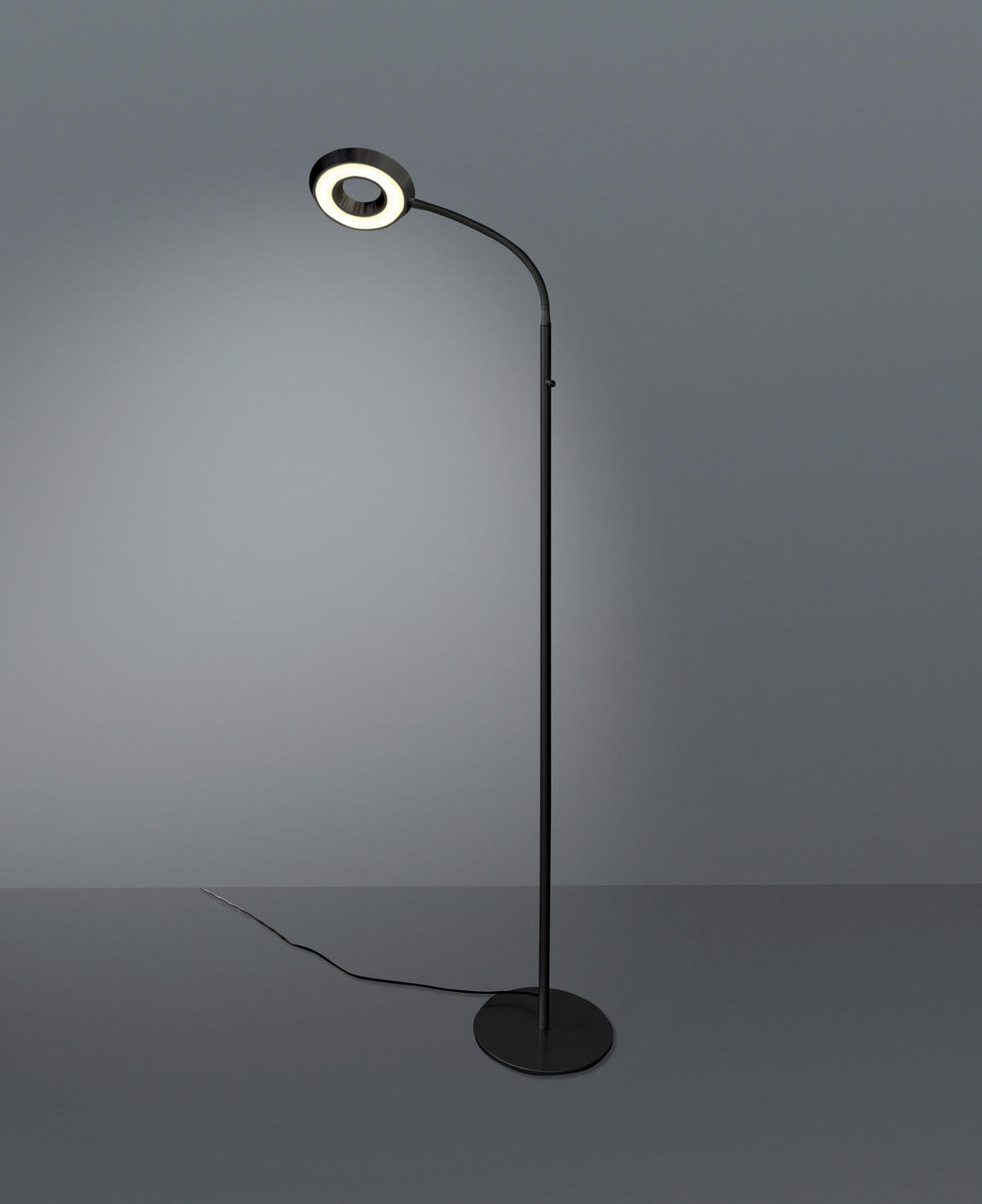 LED-STEHLEUCHTE SMART 14,5/145 cm   - Schwarz, Design, Metall (14,5/145cm) - BOPP