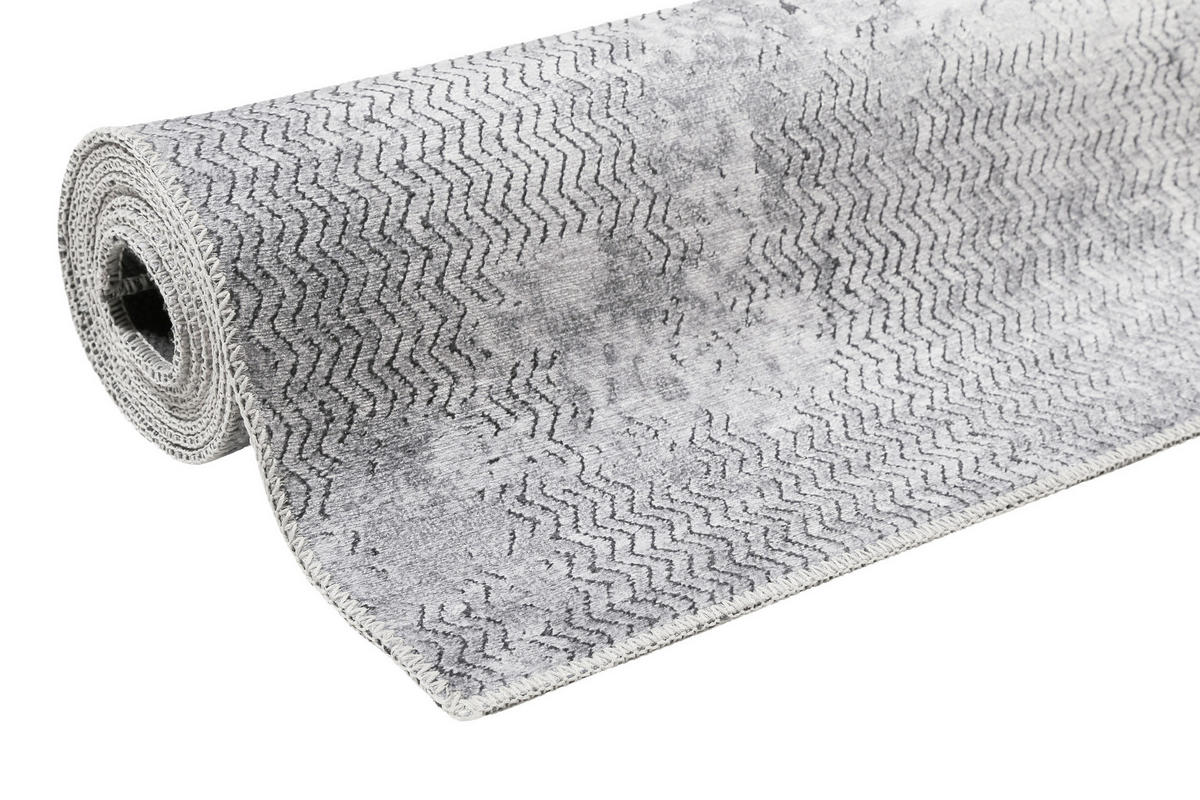 WEBTEPPICH 80/150 cm Radiate Grau  - Grau, Design, Textil (80/150cm) - WECON HOME