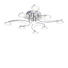 LED-DECKENLEUCHTE - Chromfarben, Design, Metall (80cm)