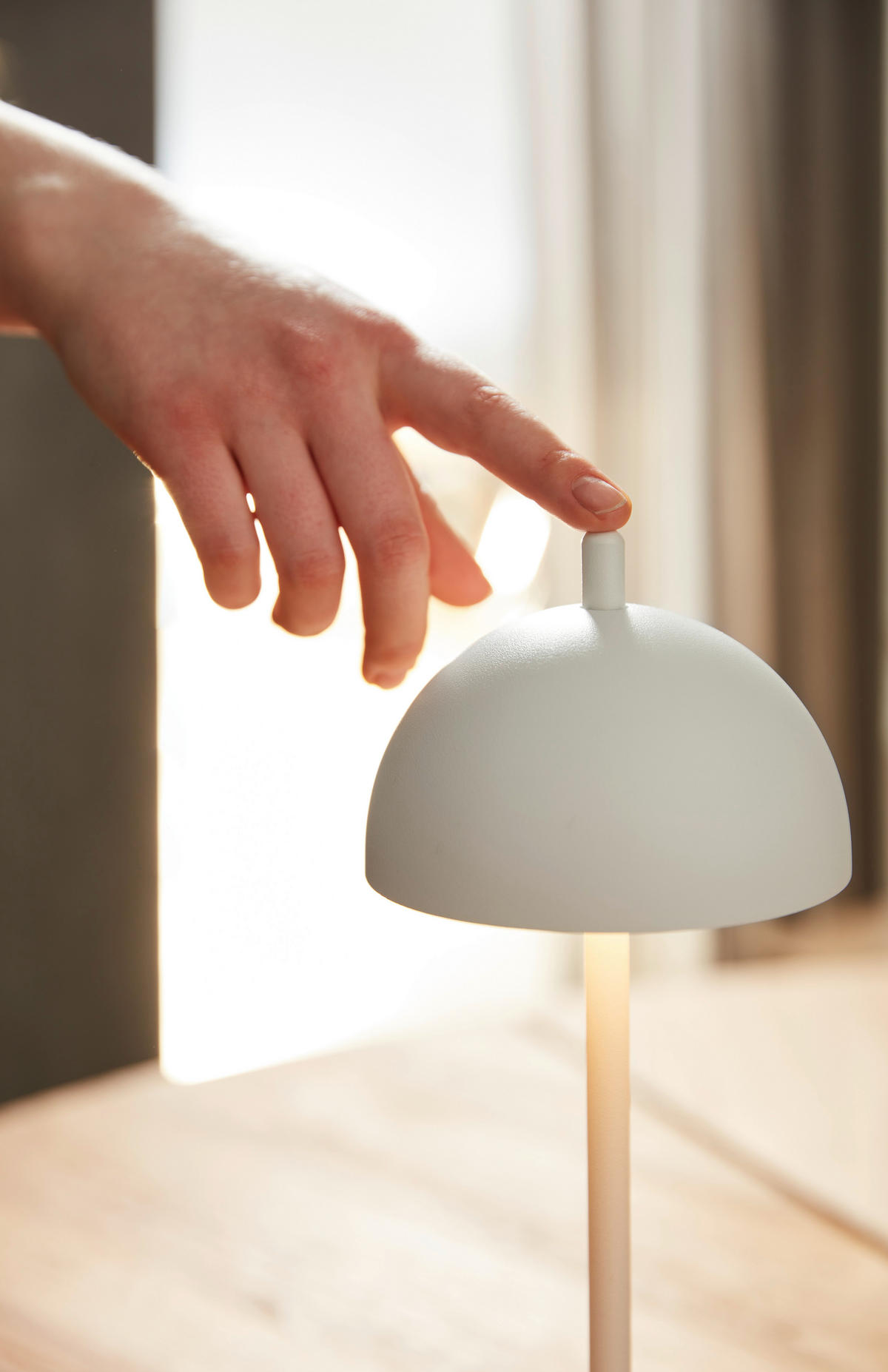 LED AKKU-TISCHLEUCHTE 11/30 cm   - Weiß, Design, Metall (11/30cm) - Musterring
