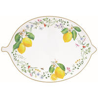 PLADENJ ZA SERVIRANJE     25/18/1.5 cm         - rumena/zelena, Basics, keramika (25/18/1.5cm)