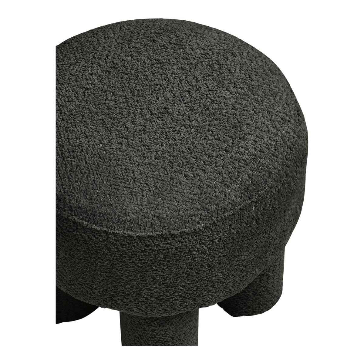 HOCKER in Textil Dunkelgrau  - Dunkelgrau, Basics, Holzwerkstoff/Textil (43/43/43cm)