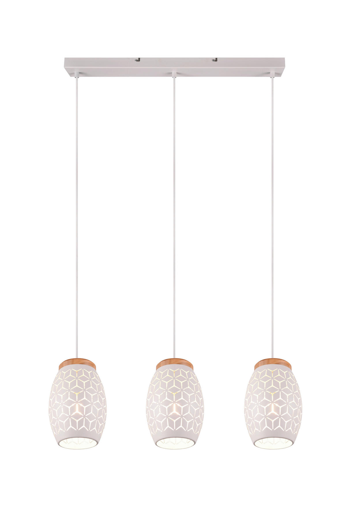 ZÁVĚSNÉ SVÍTIDLO, 71/15/150 cm  - bílá, Konvenční, kov (71/15/150cm) - Trio Leuchten