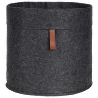 REGALKORB  25/24 cm - Dunkelgrau/Braun, Trend, Textil (25/24cm) - Landscape