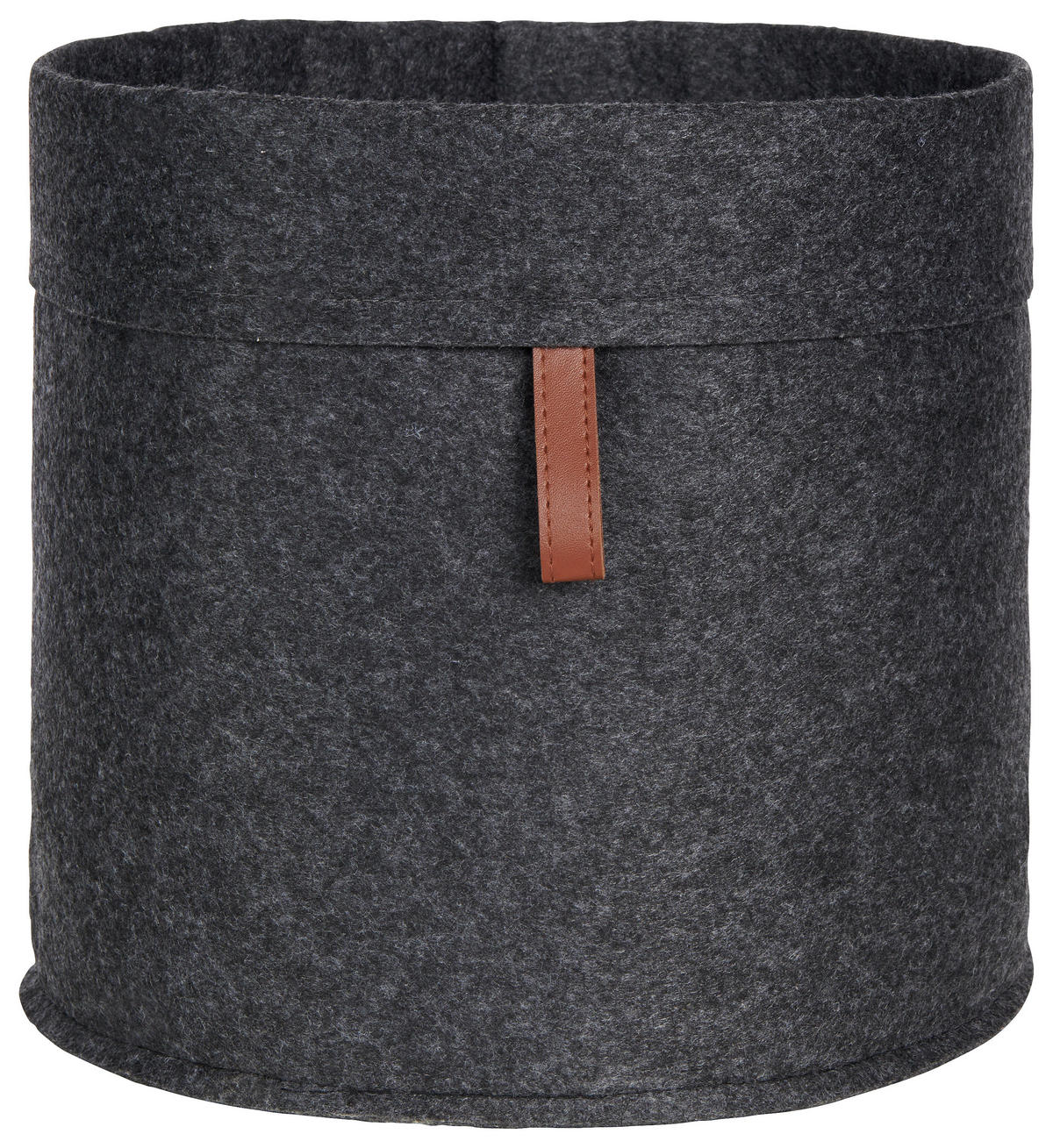 REGALKORB  25/24 cm - Dunkelgrau/Braun, Trend, Textil (25/24cm) - Landscape