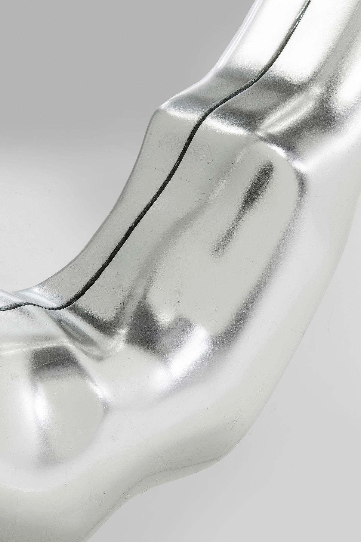 WANDSPIEGEL 68/115,5/8,5 cm    in wellenförmig  - Silberfarben, Design, Glas/Holzwerkstoff (68/115,5/8,5cm)