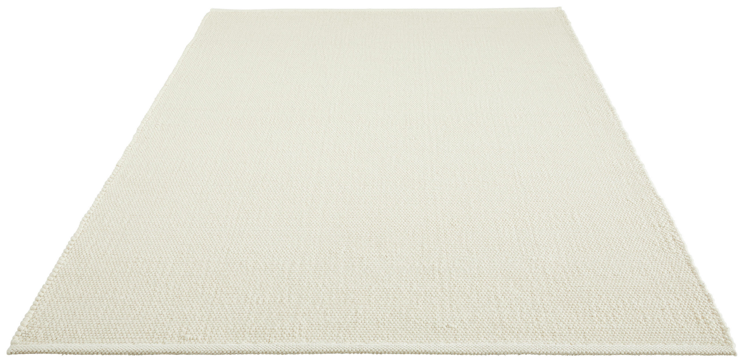 HANDWEBTEPPICH 80/150 cm Weiß  - Weiß, Natur, Textil (80/150cm) - Linea Natura