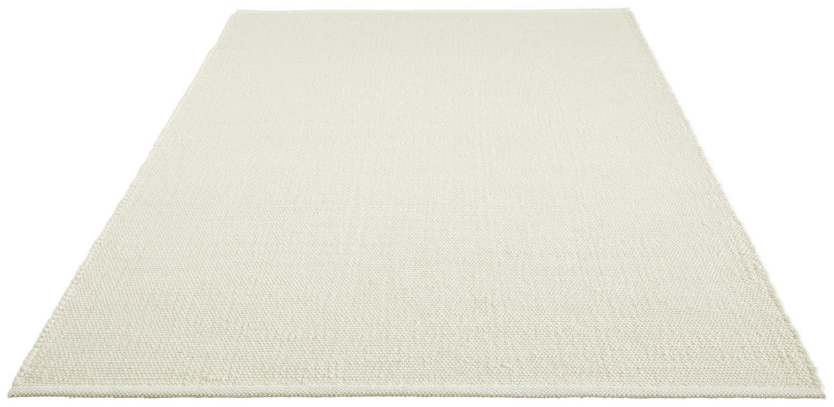 HANDWEBTEPPICH 160/230 cm Weiß  - Weiß, Natur, Textil (160/230cm) - Linea Natura