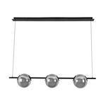 LED-HÄNGELEUCHTE 124/20/215 cm  - Chromfarben/Schwarz, Design, Glas/Kunststoff (124/20/215cm) - Dieter Knoll