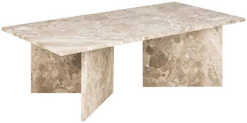 SOFFBORD i sten 140/70/42 cm  - cremefärgad, Design, sten (140/70/42cm) - Livetastic