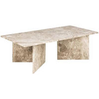 COUCHTISCH in Stein 140/70/42 cm  - Creme, Design, Stein (140/70/42cm) - Livetastic