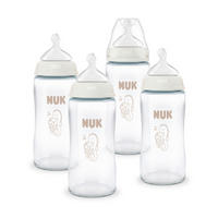 FLÄSCHCHENSET First Choice 4-teilig  - Beige, Basics, Glas (22,3/35,2/9,3cm) - NUK