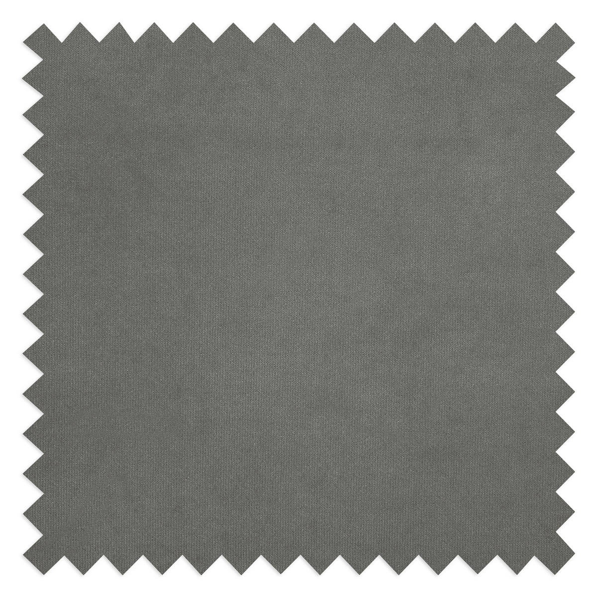 SESSEL in Samt Dunkelgrau  - Dunkelgrau/Schwarz, Design, Holz/Textil (74/86/100cm) - P & B