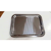 Tavă   - culoare inox, Basics, metal (40cm)