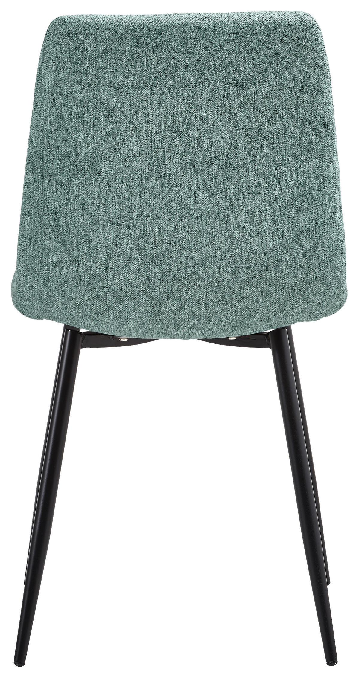 STUHL  in Eisen Webstoff  - Schwarz/Grau, Lifestyle, Textil/Metall (44,5/86/54,5cm) - Livetastic