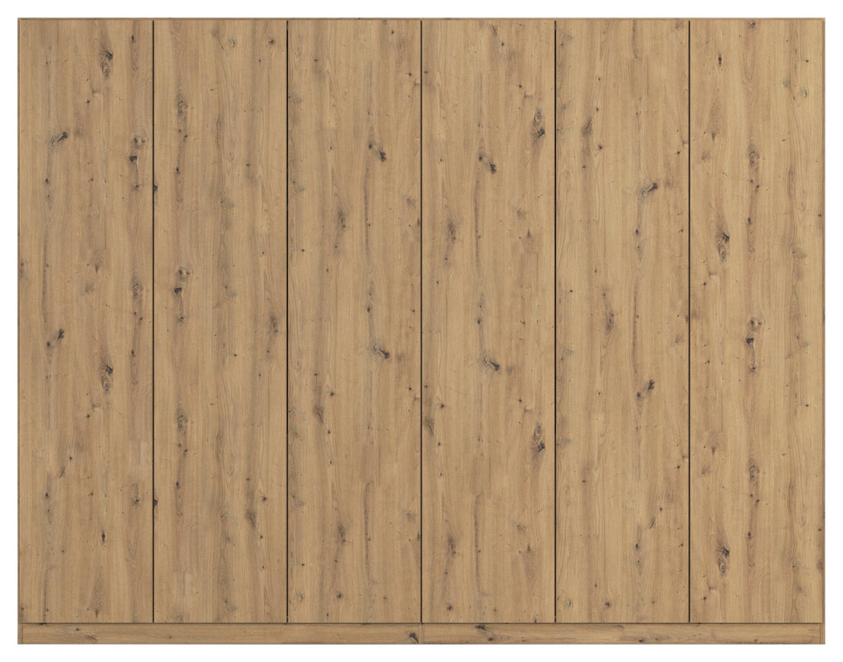 FALTTÜRENSCHRANK 271/210/54 cm 6-türig Eiche Artisan  - Eiche Artisan, Holzwerkstoff (271/210/54cm) - Rauch Möbel