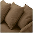ECKSOFA Goldbraun Chenille Rückenkissen, Rücken echt  - Buchefarben/Goldbraun, KONVENTIONELL, Holz/Textil (162/276cm) - Carryhome