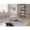 HOCKER in Textil Beige  - Wengefarben/Beige, KONVENTIONELL, Holz/Textil (58/48/58cm) - Sit & More