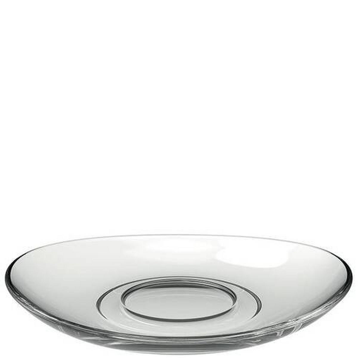 PODŠÁLEK  - čiré, Konvenční, sklo (14cm) - Leonardo
