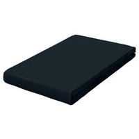 SPANNLEINTUCH 180-200/200-220 cm Jersey  - Schwarz, Basics, Textil (180-200/200-220cm) - Schlafgut