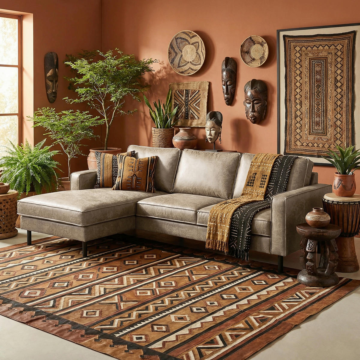 ECKSOFA Hellgrau Echtleder Lederlook Rücken echt  - Hellgrau, Design, Leder/Textil (166/238cm) - Livetastic