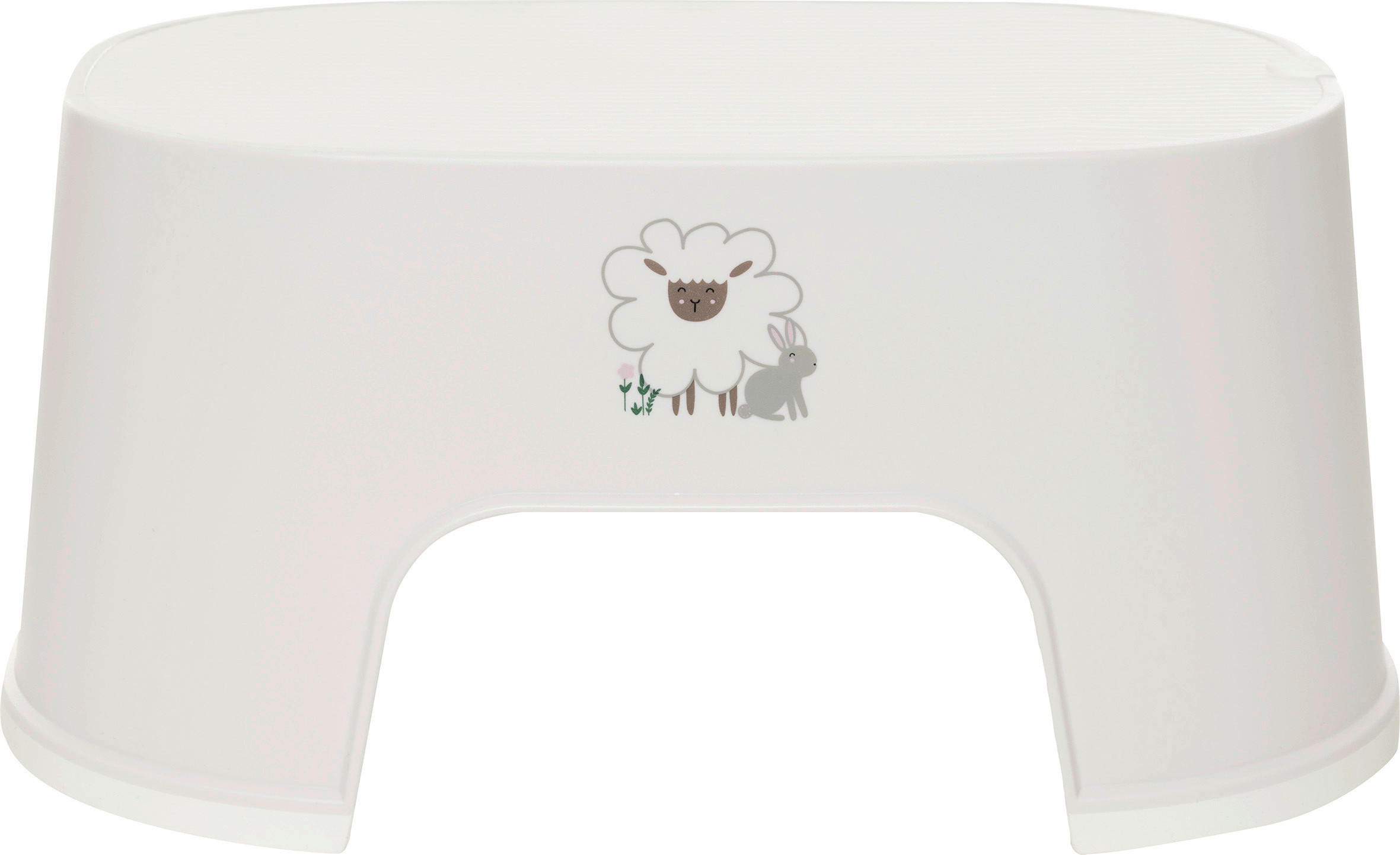 TRITTHOCKER Tiny Sheep  - Weiß, Basics, Kunststoff (20/30/15,5cm) - Bebe Jou