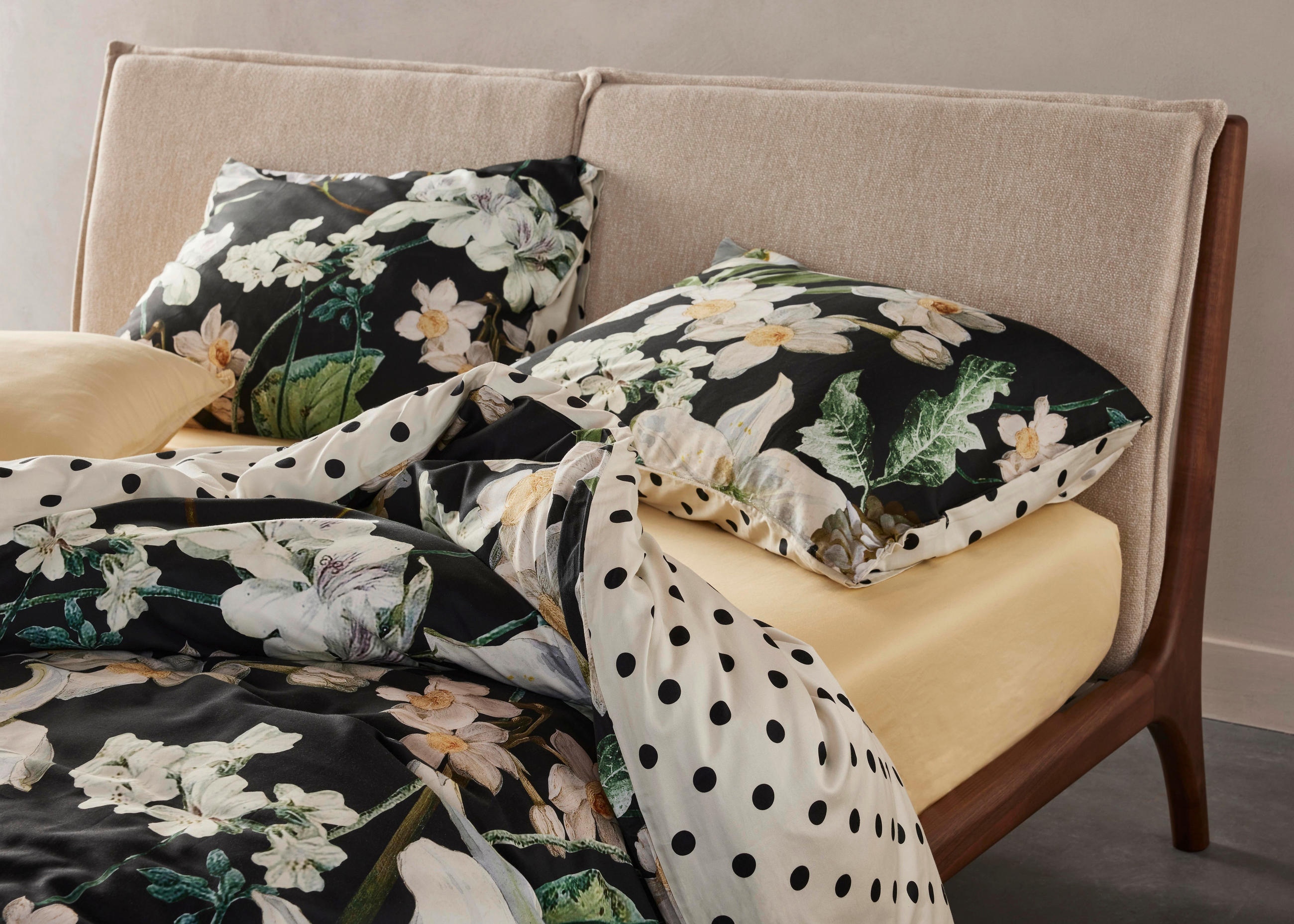 BETTWÄSCHE Satin 135/200 cm  - Sandfarben, Basics, Textil (135/200cm) - Essenza