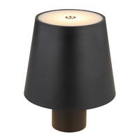 AKKU-TISCHLEUCHTE 10,6/10,6/13 cm  - Opal/Schwarz, Trend, Kunststoff/Metall (10,6/10,6/13cm) - Globo