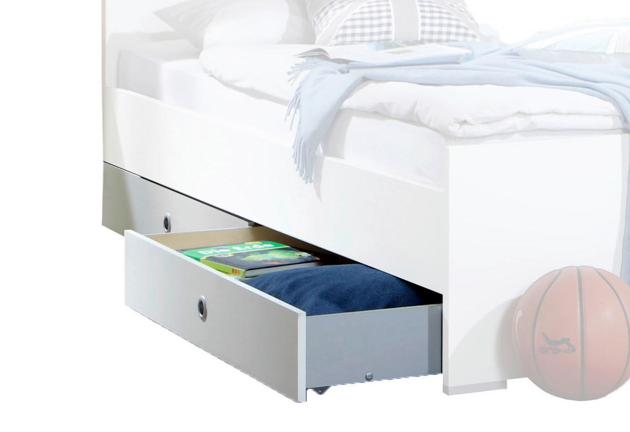 ÚLOŽNÝ PRIESTOR POD POSTEĽ, 100/17/59 cm,  - biela, Basics, kompozitné drevo (100/17/59cm)