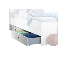 ÚLOŽNÝ PRIESTOR POD POSTEĽ, 100/17/59 cm,  - biela, Basics, kompozitné drevo (100/17/59cm)