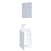 GÄSTEBAD - Weiß, MODERN, Glas/Keramik (40cm) - MID.YOU