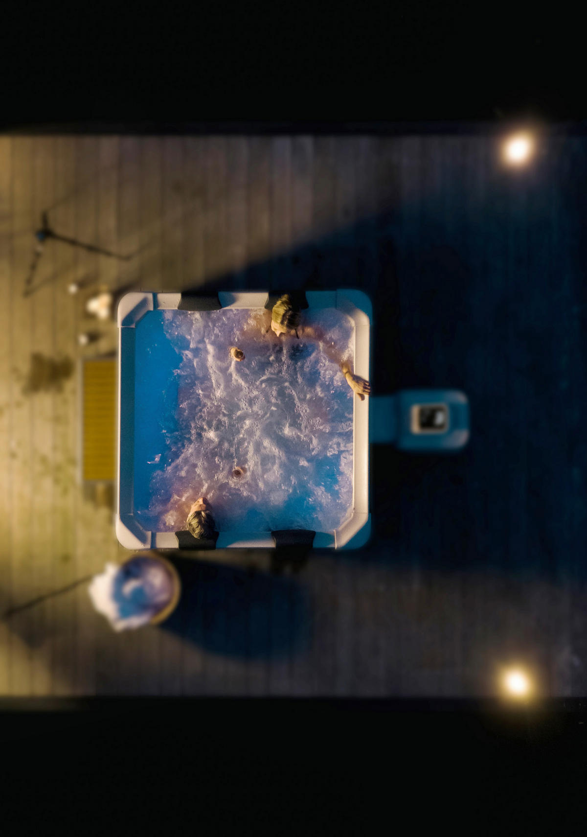 WHIRLPOOL MSPA OSLO 160/160/65 cm  - Grau, Trend, Kunststoff (160/160/65cm)