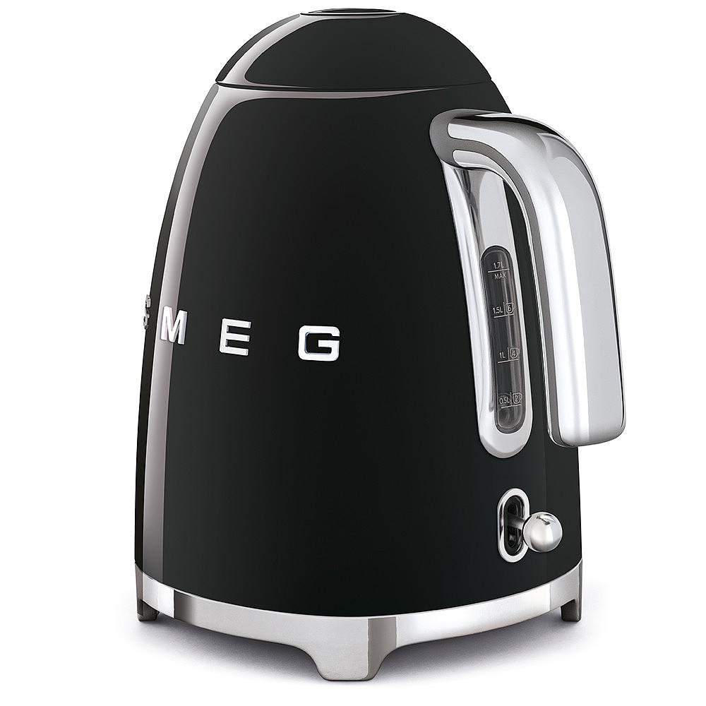 GRELNIK VODE - črna, Basics, kovina (22,3/24,8/17,1cm) - SMEG