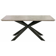 JEDILNA MIZA, - Design, kovina/leseni material (180/76/90cm) - Novel